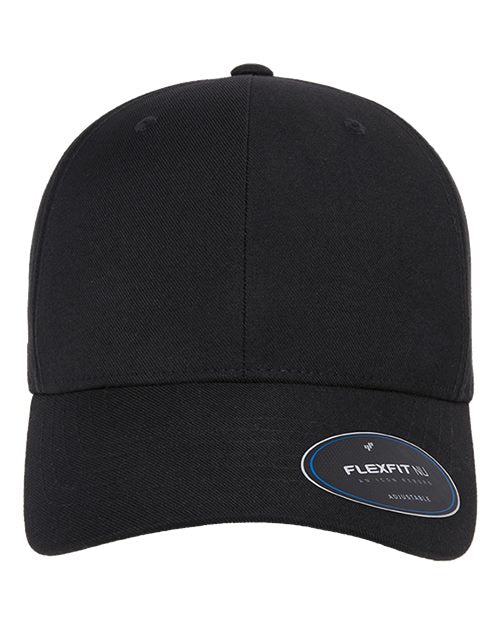 Flexfit 6110NU, Nu Adjustable Cap, Black
