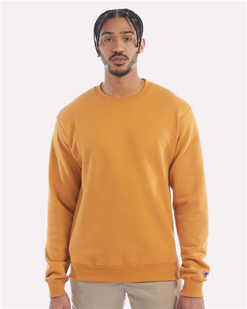 Champion S600, Unisex Powerblend Crewneck Sweatshirt, Gold Glint