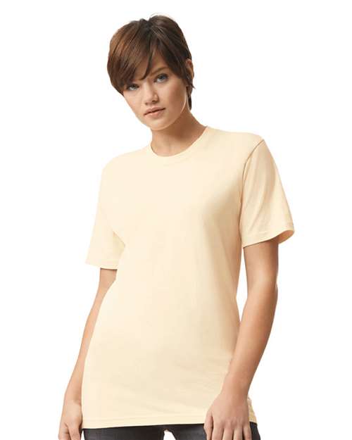 Unisex Fine Jersey Tee - Cream - - 6364