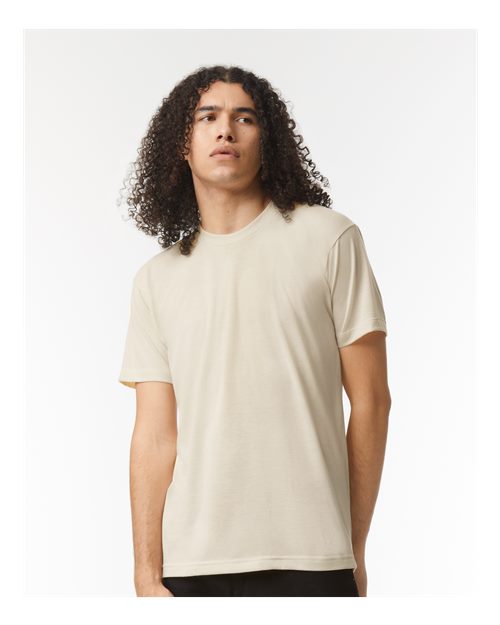 American Apparel TR401, Unisex Triblend Track Tee, Tri-Cream