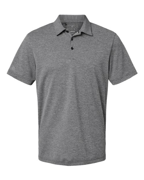 Adidas A582, Men's Heathered Polo, Black Melange