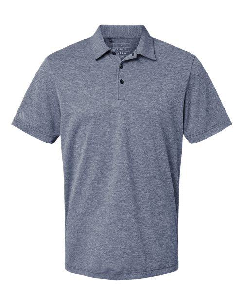 Adidas A582, Men's Heathered Polo, Collegiate Navy Melange