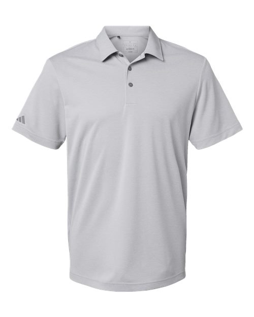 Adidas A582, Men's Heathered Polo, Grey Two Melange