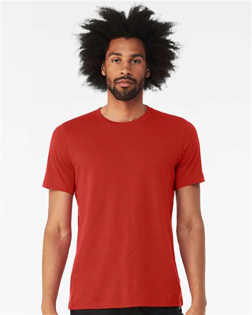 BELLA + CANVAS 3001CVC, Cvc Jersey Tee, Solid Red Blend