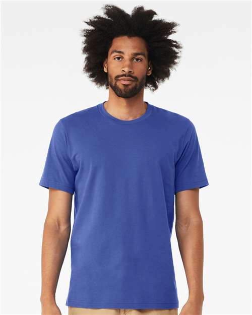 BELLA + CANVAS 3001CVC, Cvc Jersey Tee, Solid True Royal Blend