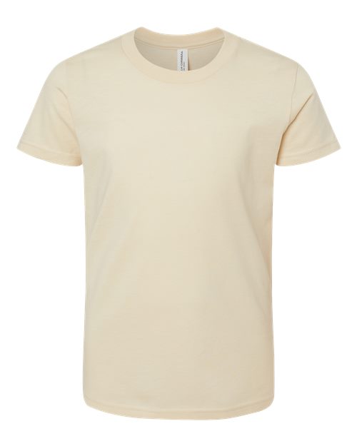 BELLA + CANVAS 3001Y, Youth Jersey Tee, Soft Cream