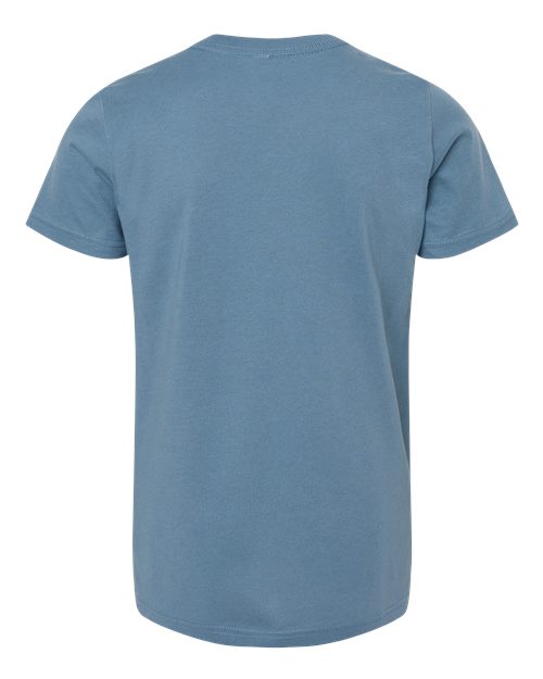 BELLA + CANVAS 3001Y, Youth Jersey Tee, Steel Blue