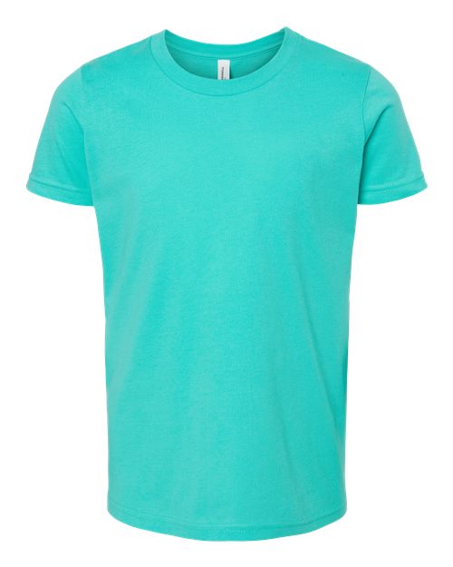 BELLA + CANVAS 3001Y, Youth Jersey Tee, Teal