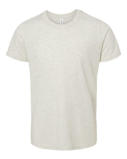 BELLA + CANVAS 3413Y, Youth Triblend Tee, Oatmeal Triblend