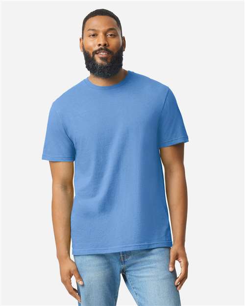 Gildan 64000CVC, Unisex Softstyle Cvc T-shirt, Carolina Blue Mist