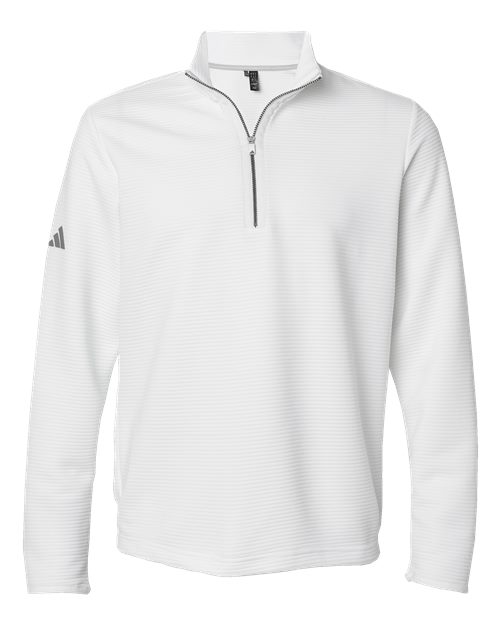 Adidas A588, Men's Spacer Quarter-zip Pullover, Core White