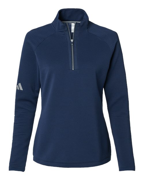 Adidas A589, Women's Spacer Quarter-zip Pullover, Collegiate Navy