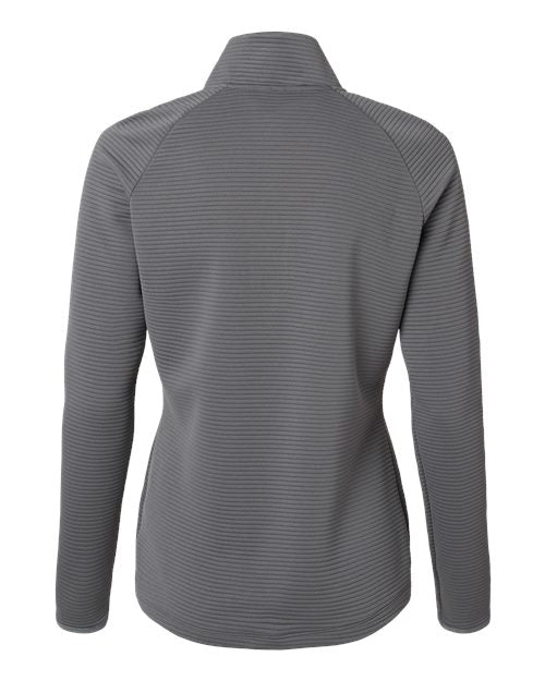 Adidas A589, Women's Spacer Quarter-zip Pullover, Grey Five