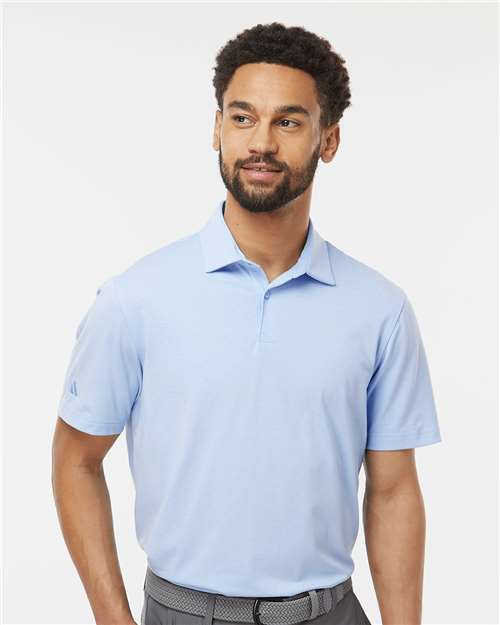 Adidas A590, Men's Blended Polo, Blue Dawn Melange