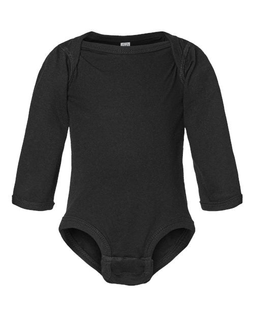 Infant Fine Jersey Long Sleeve Bodysuit - - 11662 Black 08138 4-4.9 oz 4421 Cotton Cotton - Ringspun Explore Resort & Gift Explore Resort & Gift Gift Shops Explore Resort & Gift Shops Spring & Summer Fitted Infants / Toddlers Long Sleeves New Onesies Rabbit Skins Socially Conscious Manufacturing Summer Style Guide 2024 - Chasing the Sun Sustainable Styles T-Shirts - Long Sleeve Tear Away Tops