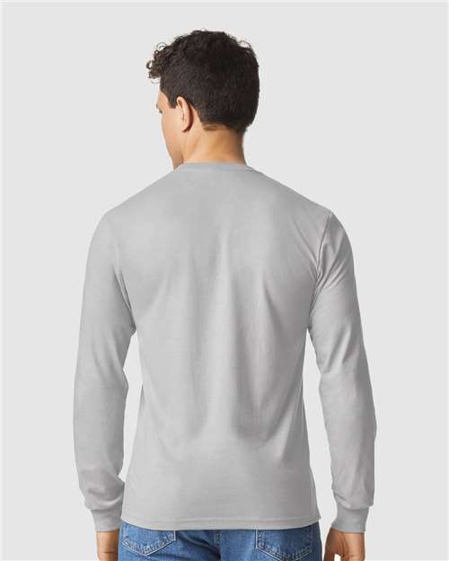 Gildan 64440CVC, Unisex Softstyle Cvc Long Sleeve T-shirt, Cement
