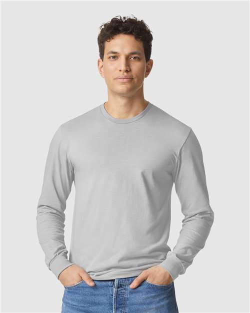 Gildan 64440CVC, Unisex Softstyle Cvc Long Sleeve T-shirt, Cement