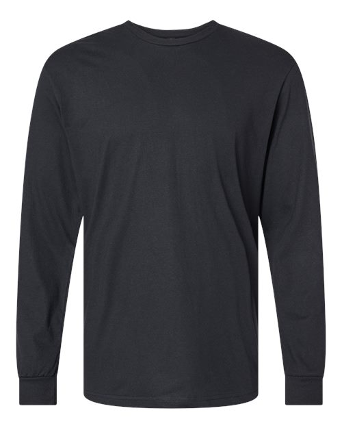 Gildan 64440CVC, Unisex Softstyle Cvc Long Sleeve T-shirt, Pitch Black