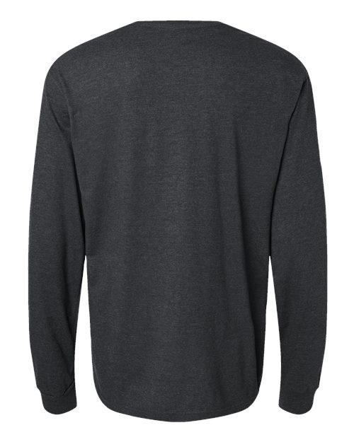 Gildan 64440CVC, Unisex Softstyle Cvc Long Sleeve T-shirt, Pitch Black Mist