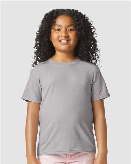 Gildan 64000BCVC, Youth Softstyle Cvc T-shirt, Cement
