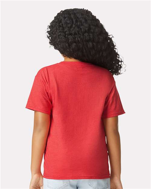 Gildan 64000BCVC, Youth Softstyle Cvc T-shirt, Red Mist