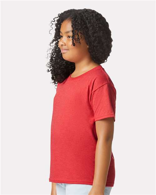 Gildan 64000BCVC, Youth Softstyle Cvc T-shirt, Red Mist
