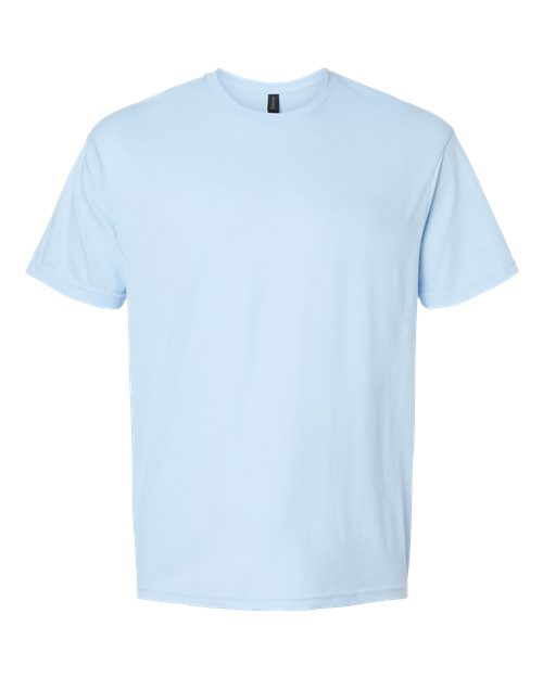 Gildan 64000CVC, Unisex Softstyle Cvc T-shirt, Light Blue Mist