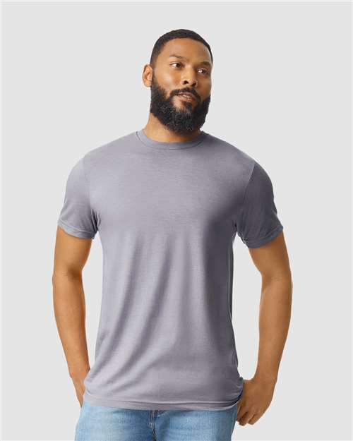 Gildan 64000CVC, Unisex Softstyle Cvc T-shirt, Sport Grey