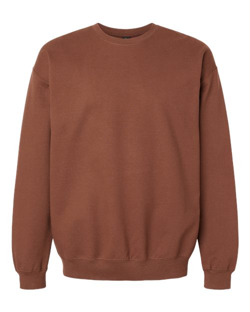 Gildan SF000 Unisex Softstyle® Midweight Crewneck Sweatshirt Cotton Cotton-Poly Blend Crewneck Fleece Midweight Moisture-Wicking Outerwear Polyester Regular Fit Spandex Sport / Athletic Super Heavyweight Sweatshirts & Fleece Tear-Away Label Tops Womens Womens Tops