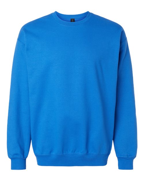Gildan SF000 Unisex Softstyle® Midweight Crewneck Sweatshirt Cotton Cotton-Poly Blend Crewneck Fleece Midweight Moisture-Wicking Outerwear Polyester Regular Fit Spandex Sport / Athletic Super Heavyweight Sweatshirts & Fleece Tear-Away Label Tops Womens Womens Tops