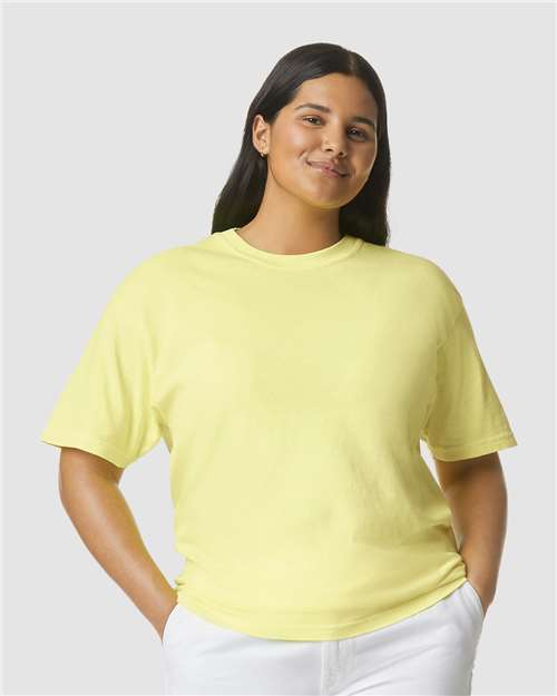 Unisex Garment-Dyed Heavyweight T-Shirt - Neon Lemon - - 1822