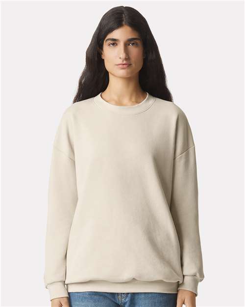 American Apparel RF496, Unisex Reflex Fleece Crewneck Sweatshirt, Bone