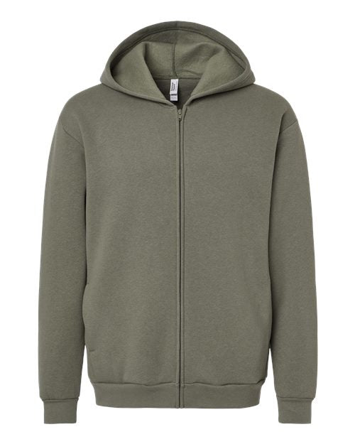 American Apparel RF497, Unisex Reflex Fleece Full-zip Hoodie Sweatshirt, Lieutenant