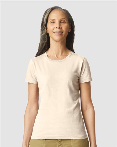 Gildan 64000L, Women's Softstyle T-shirt, Sand