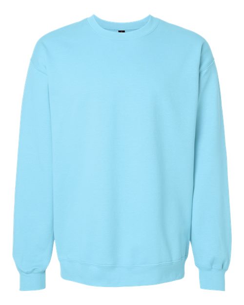 Gildan SF000 Unisex Softstyle® Midweight Crewneck Sweatshirt Cotton Cotton-Poly Blend Crewneck Fleece Midweight Moisture-Wicking Outerwear Polyester Regular Fit Spandex Sport / Athletic Super Heavyweight Sweatshirts & Fleece Tear-Away Label Tops Womens Womens Tops