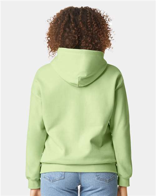 Gildan SF500 Unisex Softstyle® Midweight Hooded Sweatshirt Cotton Cotton-Poly Blend Fleece Hooded Insulated Jersey Midweight Moisture-Wicking Outerwear Pocket Polyester Regular Fit Spandex Sport / Athletic Super Heavyweight Sweatshirts & Fleece Tear-Away Label Tops Womens Womens Tops