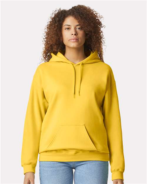Gildan SF500 Unisex Softstyle® Midweight Hooded Sweatshirt Daisy Cotton Cotton-Poly Blend Fleece Hooded Insulated Jersey Midweight Moisture-Wicking Outerwear Pocket Polyester Regular Fit Spandex Sport / Athletic Super Heavyweight Sweatshirts & Fleece Tear-Away Label Tops Womens Womens Tops