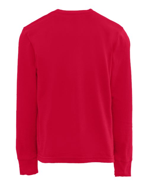 Next Level 3311, Youth Cotton Long Sleeve Tee, Red