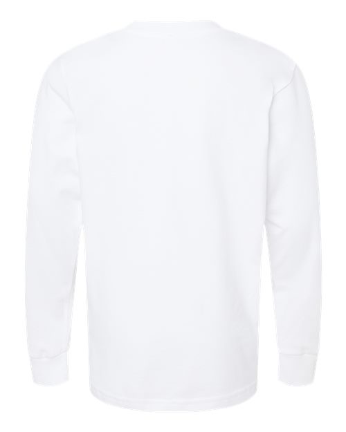 Next Level 3311, Youth Cotton Long Sleeve Tee, White
