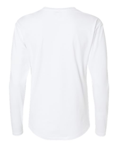 Next Level 3911, Women's Cotton Relaxed Long Sleeve Tee, White