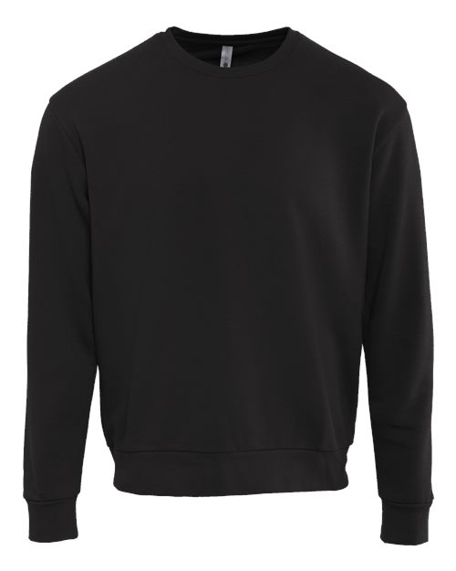 Next Level 9003, Unisex Santa Barbara Crewneck Sweatshirt, Black
