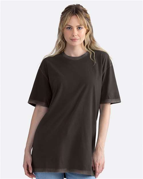 Next Level 3600SW, Unisex Soft Washed Tee, Washed Graphite Black