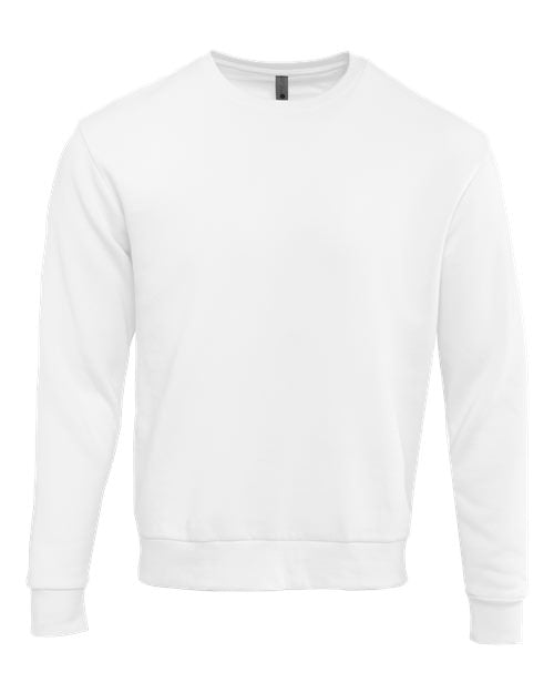Next Level 9003, Unisex Santa Barbara Crewneck Sweatshirt, White