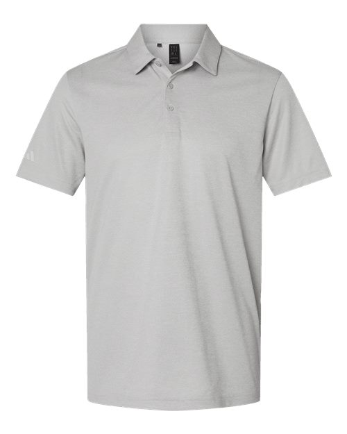 Adidas A591, Men's Space Dyed Polo, Grey One Heather