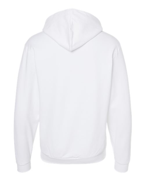 M&O 3331, Unisex Zipper Fleece Hoodie, White