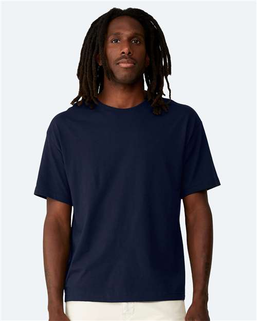 6 oz. Heavyweight Tee - Navy - - 8512