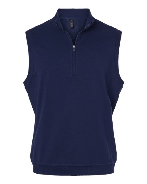 Adidas A599, Men's Club Quarter-zip Vest, Collegiate Navy