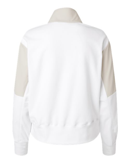 Adidas A601, Women's Fleece Quarter-zip Pullover, Alumina