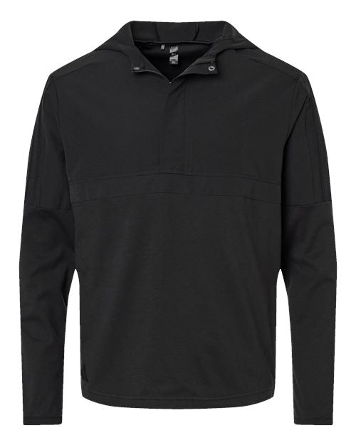 Adidas A607, Men's Half-zip Hooded Anorak, Black