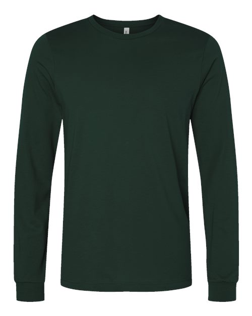 BELLA + CANVAS 3501, Unisex Jersey Long Sleeve Tee, Forest